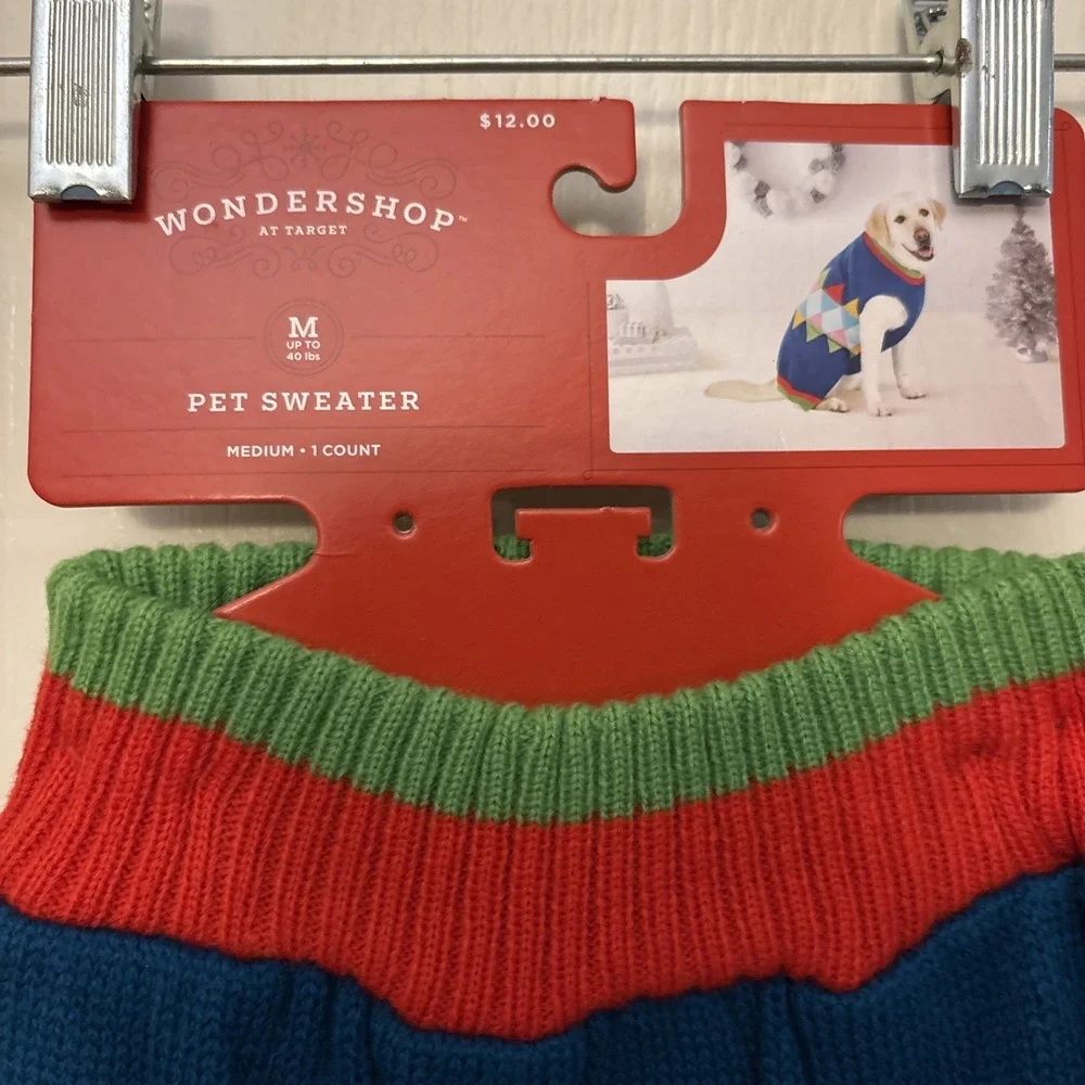 New Wondershop at Target, Pet Sweater, Medium Up to 40lbs. Dog or Cat‎ Sweate